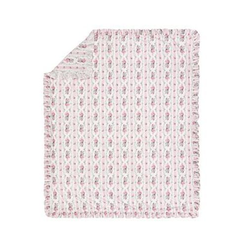 LoveShackFancy Dreamy Days Ruffle Organic Duvet , Full/queen , Pink Multi