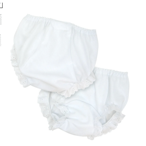 Eyelet Trim Diaper Cover | Posh Tots Children's Boutique