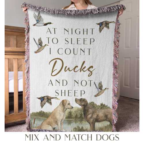 Duck Hunting Blanket Baby Boy Custom Blanket Mallard Duck Nursery Decor Personalized Baby Shower Gift Duck Baby Blanket Custom Dog Blanket