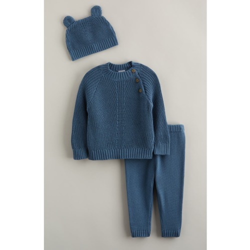 Knit Sweater, Pants & Hat Set, 3M