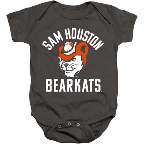 Sam Houston State University Official One Color Bearkats Logo Unisex Infant Snap Suit for Baby