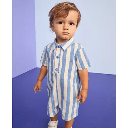 Baby Linen Romper