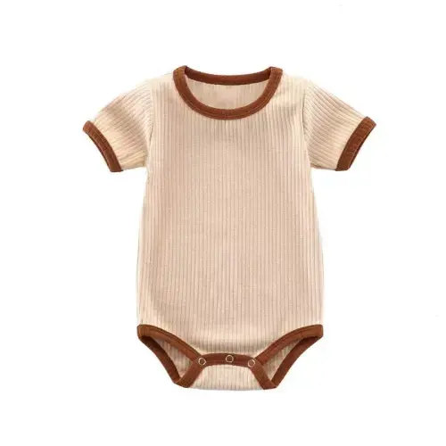 Baby Newborn Ribbed Bodysuit - Khaki