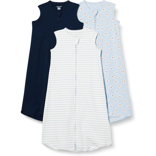 Amazon Essentials Unisex Babies' Cotton Sleep Sack, Wearable Blanket, 0.5 TOG, Pack of 3