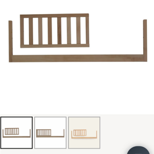 Crib Conversion Kit (Toddler Bed Rail) - dadada baby (walnut)