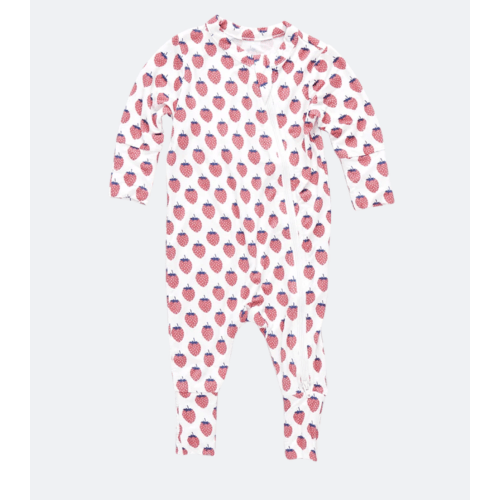 Baby Bamboo Romper - Petite Strawberries