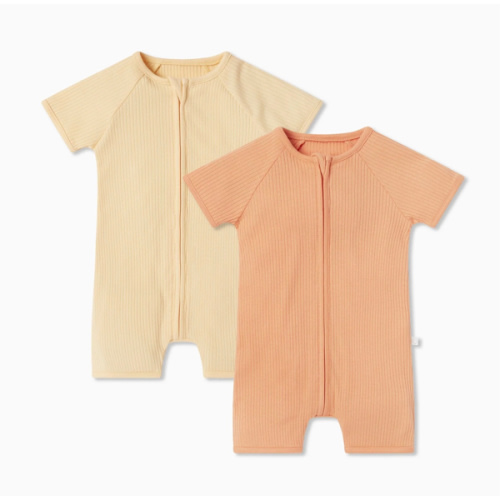Ribbed Summer Zip Romper 2 Pack | MORI US
