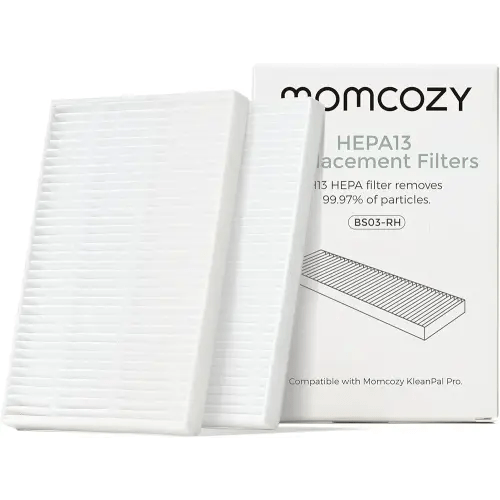 Momcozy KleanPal Pro Air Filter Replacement – 99.97% Effective Filtration for Baby Bottle Washer – Safe & Easy Install – Premium Quality Filter for Cleaner Baby Bottles, 2-Pack