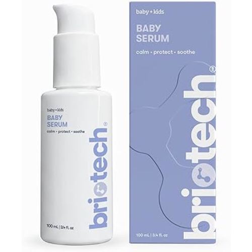 BRIOTECH Babies & Kids Skin Serum, Hypochlorous Acid Skin Management Gel, Pure HOCl, Vegan, Soothe Redness & Bumps, Support Against Diaper Irritation, Quick Dry Relief, 3.4 fl oz