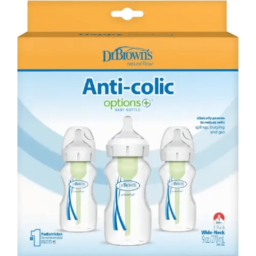 Dr Browns Options+ Wide Neck Bottle 270ml 3 Pack | Baby Bunting AU