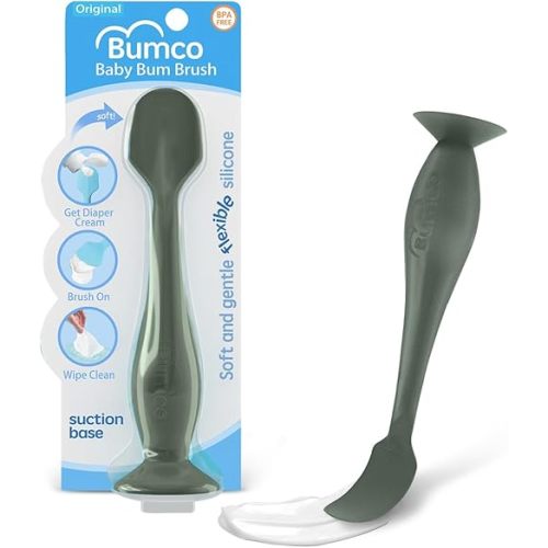 Diaper Cream Spatula - BPA-Free Diaper Bag Essentials, Soft Butt Spatula Baby, Mom-Invented Butt Paste Spatula, Bumco Diaper Cream Spatula, Flexible Diaper Cream Applicator, Bumco Baby Bum Brush