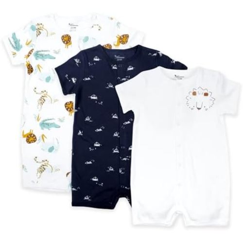 Baby Infant Boys Short Sleeve Rompers Jumpsuits Cotton Summer Clothes for Toddler