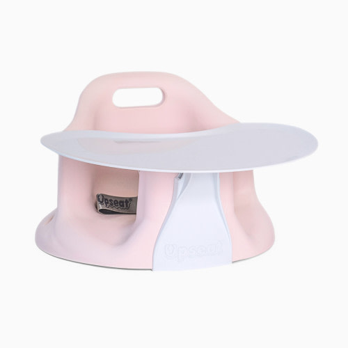 Upseat Baby Floor & Booster Seat with Tray - Pink