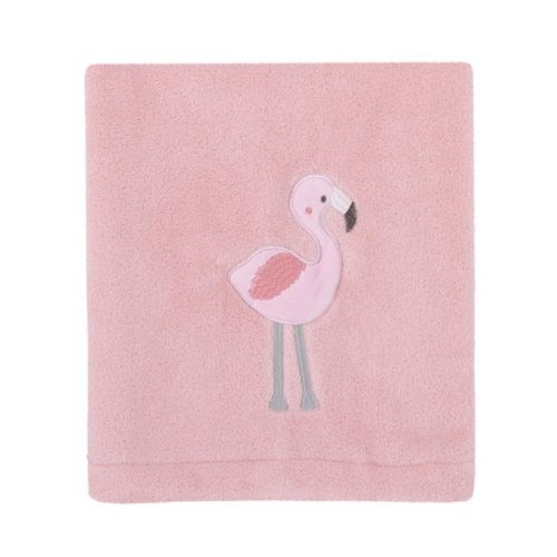 Isabelle & Max™ Nojo Vanzant Flamingo Plush Coral Fleece Baby Blanket | Wayfair