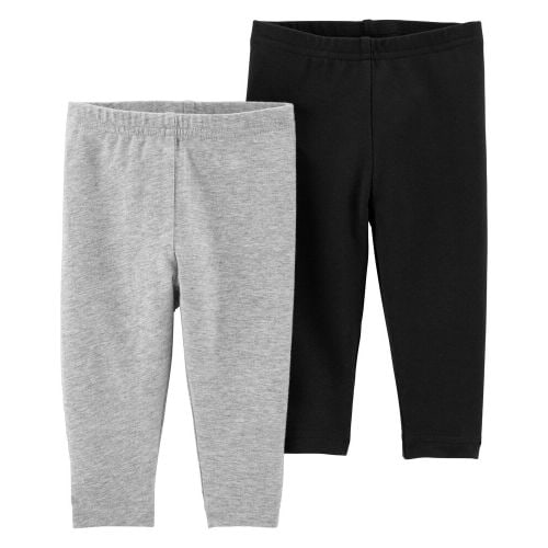 2-Pack Leggings - 3M - Grey/Black