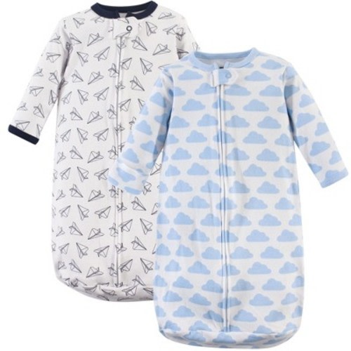 Hudson Baby Infant Boy Cotton Long-Sleeve Wearable Sleeping Bag, Sack, Blanket, Paper Airplane, Size: 3-9 months
