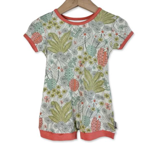 Prickly Petals Shorty Romper