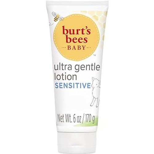 Burt's Bees Baby Ultra Gentle Lotion with Aloe for Sensitive Skin, Pediatrician Tested, 99.0% Natural Origin, 6 Ounces