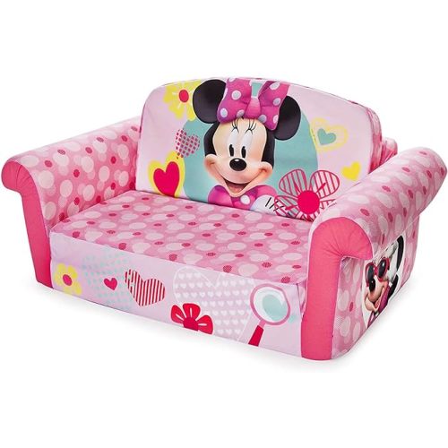 marshmallow Furniture, Children's 2 in 1 Flip Open Foam Sofa, Minnie Mouse, by Spin Master