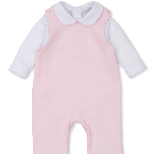 Classic Jacquards Pink Overall Set