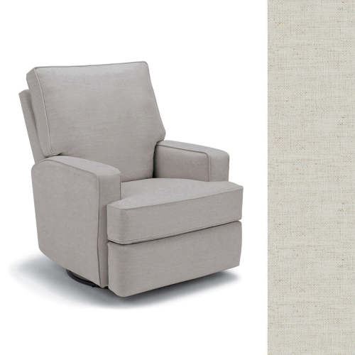 Best Chairs Kersey Power Swivel Recliner - Snow 28567