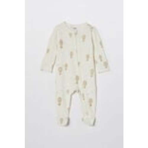 Organic Pointelle Zip All In One Romper