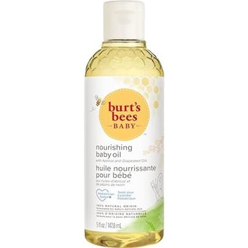 Burt's Bees Baby Nourishing Baby Oil, 100% Natural Origin Baby Skin Care, Paraben Free, Pediatrician Tested, 148ml