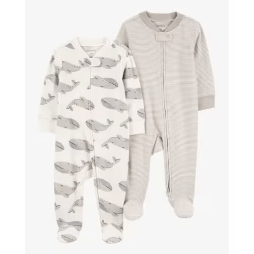 0-3 Month Solid Rib Organic Cotton Sleeper