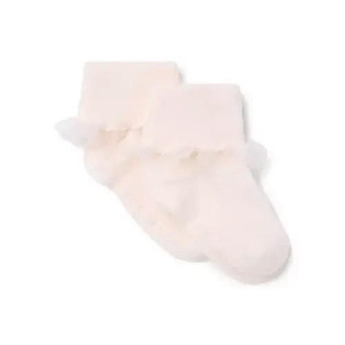 Baby Pink Pearl Baby Ruffle Sock by Janie and Jack