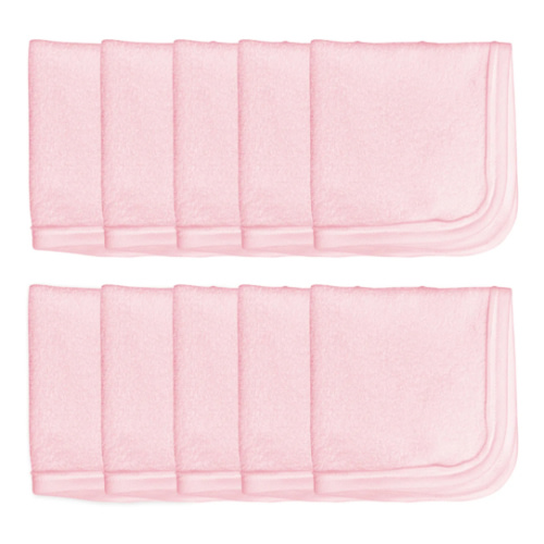 10-Pack Organic Cotton Baby-Terry Wash Cloths, Bright White | Honest Baby Clothing