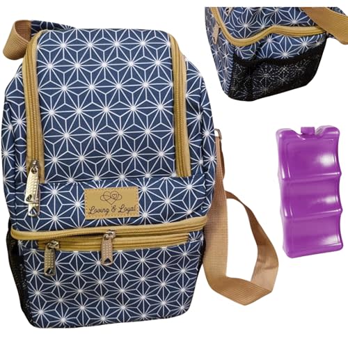 Breast Milk Cooler Travel Bag and Ice Pack for 6 Bottles, Baby Cooler for Travel- FSA HSA Eligible, Insulated Storage Bag for Daycare Infant, Chill Bottle Chiller Carrier, Milk Chiller for breastmilk