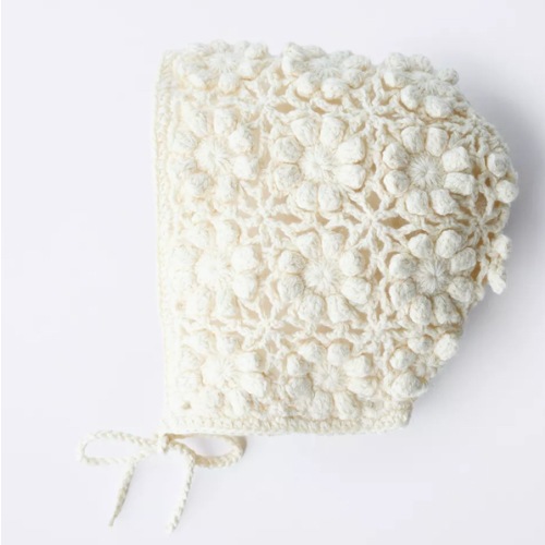 CROCHET KNIT BONNET - Ecru | ZARA United States