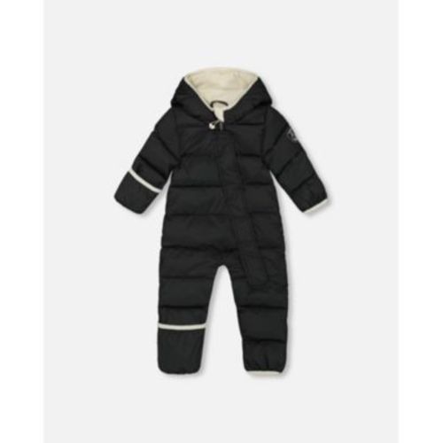 Baby Boys or Baby Girls One-Piece Baby Cloud Compressible Snowsuit Designed for Car Seat Black - Baby