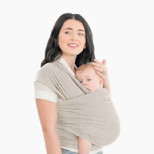 KeaBabies Baby Wrap Carrier - All in 1 Original Baby Carrier Newborn to Toddler Sling, Easy to Wear, Hands Free Bonding, Lightweight, Breathable Infant Wraps (Stone Gray)