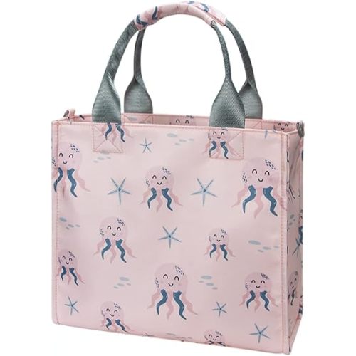 Small Diaper Bags Waterproof Travel Tote Mini Diaper Bag Multi-Function Small Diaper Bag Crossbody Bag(Pink Octopus)