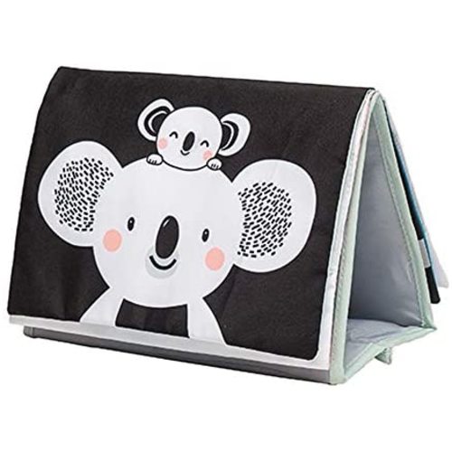 Taf Toys Koala Infant Tummy-time Soft Crinkle Activity Book with Huge Baby Safe Mirror, 3D Activities, Textures and a Soft Baby Teether