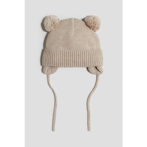 FLEECE-LINED BEANIE WITH EARFLAPS