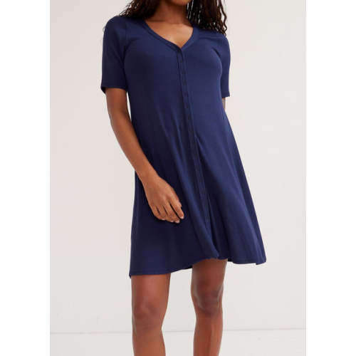 The Softest Rib Nursing Mini Dress