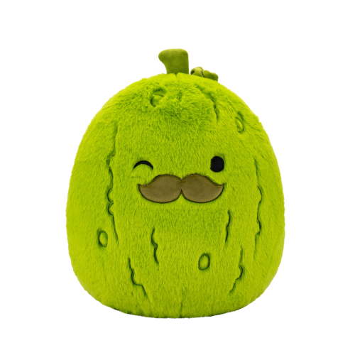 Squishmallows FuzzAMallow Official 12 inch Charles the Pickle with Mustache - Child's Ultra Soft Plush Toy