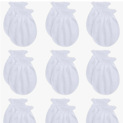 RATIVE Baby Mittens No Scratch Organic Cotton for Newborn 0-6 Months | Baby Essentials Must-Haves for Boys & Girls