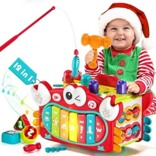 Montessori Toys for 1 Year Old, Sensory Toy for Toddlers 1-3, Baby Shape Sorter Learning Toys for 1 2 3 Year Old Boys Girls, Toddlers Toys Age 1 2 Christmas Birthday Gifts