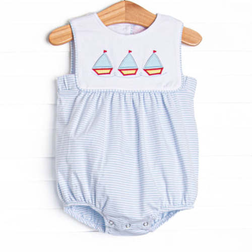 Sail's Up Applique Bubble, Blue – Stitchy Fish