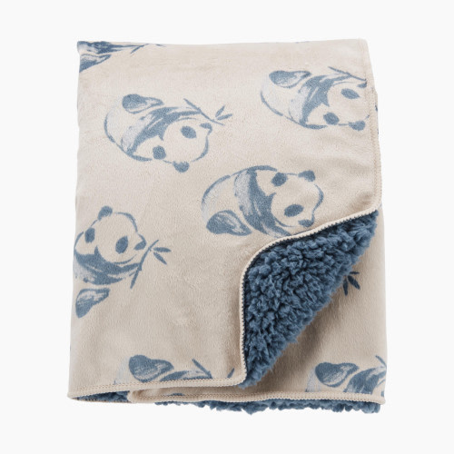 Carter's Panda Plush Blanket - Blue, Osz