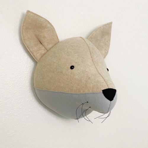 fox head, fox taxidermy, fox nursery decorations, fox wall decoration, faux fox, cute fox head, fox baby shower gift, woodland fox nursery