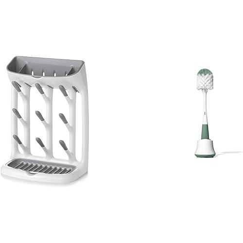 OXO Plastic Drying Rack & Bottle Brush