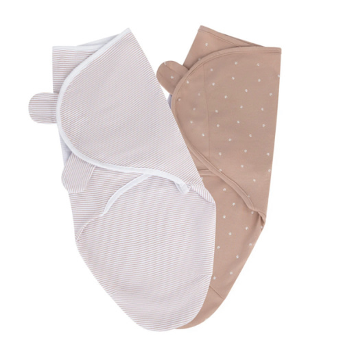 Mauve Tulips & Stripes Adjustable Swaddle Blanket – Ely's & Co.