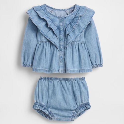 Baby Denim Bubble Outfit Set | Gap
