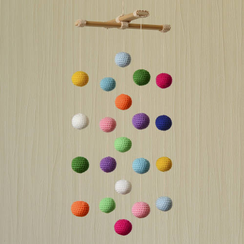 Crochet Baby Crib Mobile - Multi