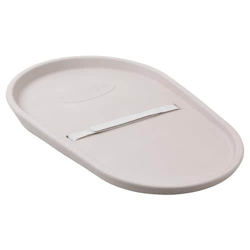 Shnuggle Squishy Changing Mat - Baby Changing Diaper Pad, Wipeable Easy-to-Clean Nappy Station, Warm-to-Touch Surface, Non-Slip Base, No Covers Needed - Taupe
