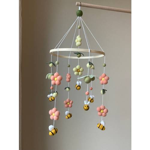 daisy mobile/ bee mobile/ fruit mobile/ baby girl mobile/ flower crib mobile/ baby mobile/ Nursery Mobile/ Crib mobile/ cot mobile